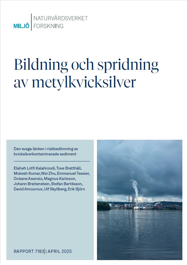 Omslag till rapporten Bildning och spridning av metylkvicksilver